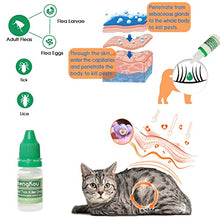 Load image into Gallery viewer, Flea and Tick Collar Drop for Cat, Made with Natural Plant Based Essential Oil, Safe, Effective, Waterproof, 12-Month Protection, Free Flea Comb &amp; Treatment Prevention Drop, 13.8 in (4 Packs)
