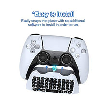 Load image into Gallery viewer, Donop Wireless Controller Keyboard for PS5 Controllers, Built-in Speaker &amp; 3.5MM Audio Jack, for Play-Station 5 Controller Voice Chat Board (White)
