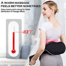 Load image into Gallery viewer, Shiatsu Neck and Back Massager with Heat , VIKTOR JURGEN Deep Tissue Kneading Sports Recovery Massagers for Neck, Back, Shoulders, Foot , Relaxation Gifts for Him,Her,Women,Men

