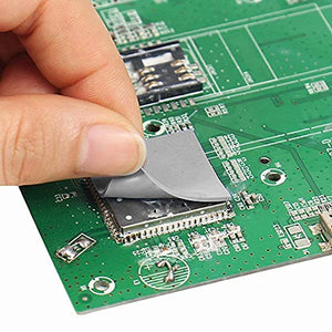 OwlTree 3 Pack Thermal Pad,100x100mm 0.5mm 1mm 1.5mm Highly Efficient Thermal Conductivity 12.8W/mK,Heat Resistant Silicone Grease Thermal Pads for Laptop Heatsink CPU GPU SSD IC LED Cooler