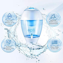 Load image into Gallery viewer, Opti Drop 3 Gallon Alkaline Water Filter Purification Machine - Countertop Dispenser Naturally Enhances Alkalinity Up to pH-9.0 | Removes Up to 99.99% of Harmful Contaminants and Free Radicals
