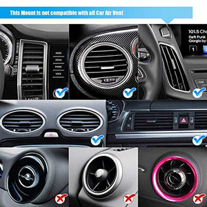 Magnetic Phone Holder for Car, WixGear [2 Pack] Universal Air Vent Magnetic Phone Holder for Car, Phone Holder for Car for Cell Phones and Mini Tablets with 4 Metal Plates