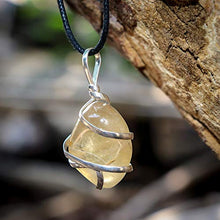 Load image into Gallery viewer, Citrine Gemstone Pendant Necklace - Natural Crystal Healing | Stone of Joy, Wealth and Abundance| Energizes Solar Plexus and Navel Chakras| Jewelry for Men &amp; Women

