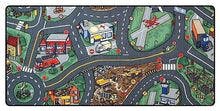 Load image into Gallery viewer, Learning Carpets Airport Play Carpet, 79&quot; x 36&quot; Rect. Kids Playroom Road Rug, Classroom Furniture Educational Carpet for Daycares/Homes/Preschools
