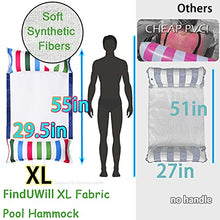 Load image into Gallery viewer, FindUWill Fabric Pool Hammock Floats, XL, 2Pack Inflatable Multi-Purpose Water Hammocks Floaties (Saddle, Lounge Chair, Hammock, Drifter), Pool Float Lounger for Adults

