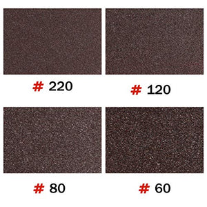 Sanding Sponge, 60 80 120 220 Coarse Medium Fine Grit Sanding Blocks, Sander Sponges for Drywall Metal, Sandpaper Sponge Sanding Block for Wood 4 Pcs by S&F STEAD & FAST