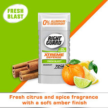 Load image into Gallery viewer, Right Guard Xtreme Defense Aluminum-Free Deodorant Invisible Solid Stick, Fresh Blast, 3 Ounce (Pack of 4)
