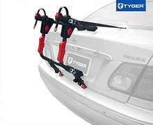 Load image into Gallery viewer, Tyger Auto TG-RK1B204B Deluxe Black 1-Bike Trunk Mount Bicycle Carrier Rack. (Compatible with Most Sedans/Hatchbacks/Minivans and SUVs.)
