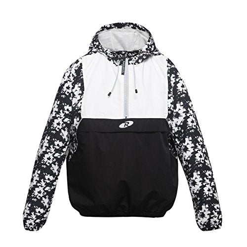 Women's Water-Resistant Hooded Quick Dry Athletic Windbreaker Jacket Hoodie