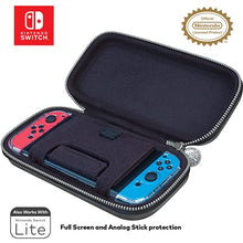 Load image into Gallery viewer, Game Traveler Nintendo Switch Zelda Case - Adjustable Viewing Stand &amp; Game Case Storage , Protective PU Leather Hard Shell Case with Deluxe Carry Handle - Nintendo Switch , Switch OLED and Switch Lite
