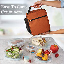 Load image into Gallery viewer, Razab 35 Pc Set Glass Food Storage Containers with Lids - Glass Meal Prep Containers Airtight Glass Bento Boxes BPA-Free 100% Leak Proof (15 lids,15 glass &amp; 5 Plastic Sauce/Dip Containers)

