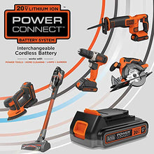 Load image into Gallery viewer, BLACK+DECKER 3-in-1 Lawn Mower, String Trimmer and Edger, 12-Inch, Cordless (MTC220)

