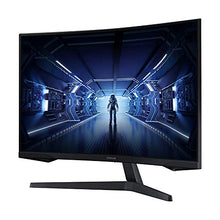 Load image into Gallery viewer, SAMSUNG 32” Odyssey G5 Gaming Monitor, WQHD (2560x1440), 144Hz, Curved, 1ms, HDMI, Display Port, AMD FreeSync Premium, HDR10, LC32G55TQWNXZA, Black
