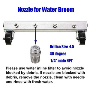 RIDGE WASHER Gutter Cleaner Attachment for Pressure Washer, Extension Wand Angled for Gutter Cleaning with 5 Spray Nozzle Tips, Surface Cleaner Attachment for Pressure Washer