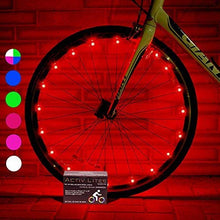 Load image into Gallery viewer, Activ Life Bicycle Tire Lights (1 Wheel, Red) Hot LED Bday Gift Ideas &amp; Presents for Christmas - Popular Friday Black and Monday Cyber Special Sale for Him or Her - Men, Women, Kids &amp; Fun Teens
