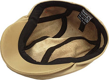 Load image into Gallery viewer, KBL-108 DBR L/XL Genuine Leather Ascot Ivy Newsboy Hat
