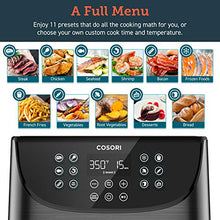 Load image into Gallery viewer, COSORI Air Fryer Max XL(100 Recipes) Electric Hot Oven Oilless Cooker LED Touch Digital Screen with 11 Presets, Preheat&amp; Shake Reminder, Nonstick Basket, 1700W, 5.8 QT-Black

