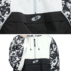 Women's Water-Resistant Hooded Quick Dry Athletic Windbreaker Jacket Hoodie
