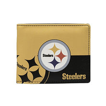 Load image into Gallery viewer, Littlearth Unisex-Adult NFL Pittsburgh Steelers Bi-fold Wallet, Team Color, 4” x 5" x 1”
