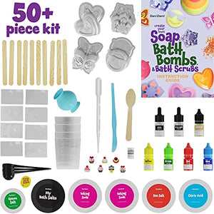 Soap & Bath Bomb Making Kit for Kids, 3-in-1 Spa Science Kit, Craft Gifts For Girls & Boys Age 6, 7, 8, 9, 10-12 Year Old Girl Crafts Kits : DIY Science Experiment Toys, Craft Gift For Kids Ages 6-12+