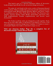 Load image into Gallery viewer, Merry: A decorative book for coffee tables, bookshelves and interior design styling | Stack deco books together to create a custom holiday message and look | Festive red (Christmas Book Shelf Decor)
