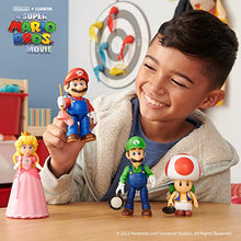 Load image into Gallery viewer, The Super Mario Bros. Movie - 5 Inch Action Figures Series 1 – Mario Figure with Plunger Accessory
