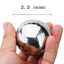Load image into Gallery viewer, Whiteswallow Reusable Stainless Steel Ice Cube Metal Whiskey Stones Ball for Drinks Set of 4
