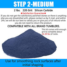 Load image into Gallery viewer, SACKORANGE 6 Pounds Rock Tumbler Refill Grit Media Kit, Abrasive Tumbling Kit for Stone Polisher - Compatible with Any Brand Rock Tumbler
