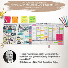 Load image into Gallery viewer, Deluxe Law of Attraction Academic Planner Sep 2020 - Dec 2021 - Weekly &amp; Monthly planner to Increase Productivity &amp; Happiness. Weekly Goal Planner, Organizer &amp; Gratitude Journal + Planner Stickers
