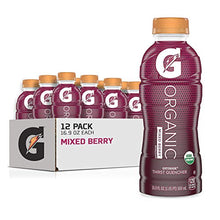 Load image into Gallery viewer, G Organic, Mixed Berry, Gatorade Sports Drink, USDA Certified Organic, 16.9 oz. Bottle (Pack of 12)
