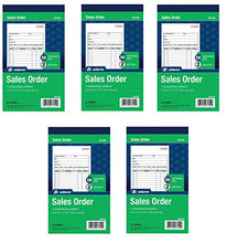 Load image into Gallery viewer, Adams Sales Order Book, 2-Part, Carbonless, White/Canary, 4-3/16 x 7-3/16 inches, 50 Sets per Book, 5 Books, 250 Sets Total (DC4705)

