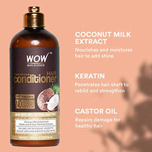Load image into Gallery viewer, WOW Coconut Milk Shampoo and Conditioner Set (2 x 16.9 Fl Oz / 500mL - DHT Blockers Slow Down Hair Loss - Essential Vitamins &amp; Oils For Faster Hair Growth For Men &amp; Women - Paraben, Salt, Sulfate Free
