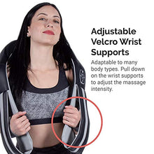 Load image into Gallery viewer, TruMedic InstaShiatsu+ Neck, Back, and Shoulder Massager with Heat - 3 Massage Speeds, Cordless &amp; Rechargeable, Use at Home &amp; Office for Full Body Shiatsu Relaxation (IS-3000PRO)
