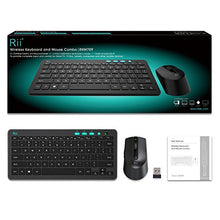 Load image into Gallery viewer, Rii RKM709 2.4 Gigahertz Ultra-Slim Wireless Keyboard and Mouse Combo, Multimedia Office Keyboard for PC, Laptop and Desktop,Business Office
