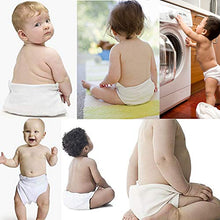 Load image into Gallery viewer, Prefold Cloth Diapers - Unbleached Premium Cotton, Fasoar 3 Ply Baby Washable Diaper Covers for Babies to Toddlers Multi-Use (10-35 lbs) 6/10/12 Count (6)
