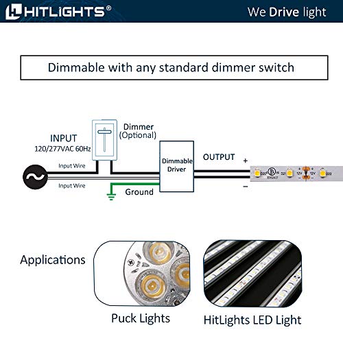 Load image into Gallery viewer, Magnitude Dimmable Driver, 60 Watt Magnetic LED Driver - 110V AC-12V DC Transformer. Made in the USA. Compatible with Leviton for LED Strip Lights, Constant Voltage LED Products