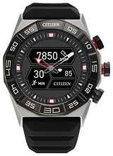 Load image into Gallery viewer, Citizen CZ Smart PQ2 Hybrid Smartwatch with YouQ Wellness app Featuring IBM Watson® AI and NASA Research, Black and White Customizable Display, Bluetooth, HR, Activity Tracker, 18-Day Battery Life
