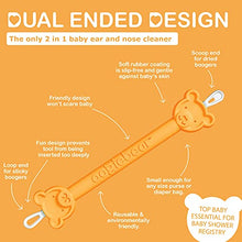 Load image into Gallery viewer, oogiebear - Nose and Ear Gadget. Safe, Easy Nasal Booger and Ear Cleaner for Newborns and Infants. Dual Earwax and Snot Remover. Aspirator Alternative - 2 Pack with case - Raspberry and Seafoam
