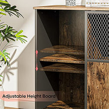 Load image into Gallery viewer, Bestier Home bar Cabinet | Sliding Mesh Door Barn Liquor Cabinet | Home bar Furniture | Kitchen Storage Cabinet &amp; Adjustable Sheleves Glass Wine Rack
