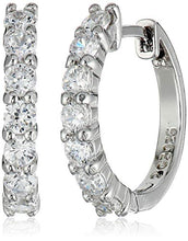 Load image into Gallery viewer, Amazon Essentials Sterling Silver Hinged Huggie Hoop Earrings
