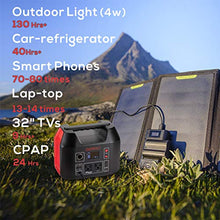 Load image into Gallery viewer, OMMO Portable Power Station, 555Wh Outdoor Solar Generator, 150000mAh Lithium Battery Pack with Pure Sine Wave 110V/500W AC Outlet, PD 60W for Camping, Power Cut, CPAP, Emergency
