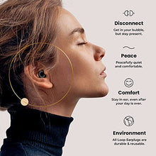 Load image into Gallery viewer, Loop Quiet Noise Reduction Earplugs – Super Soft, Reusable Hearing Protection in Flexible Silicone for Sleep, Noise Sensitivity &amp; Flights - 8 Ear Tips in XS/S/M/L – 27dB Noise Cancelling – Black
