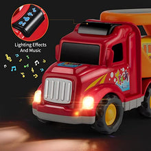 Load image into Gallery viewer, TEMI Toddler Carrier Truck Transport Vehicles Toys - 5 in 1 Toys for 3 4 5 6 7 Year Old Boys, Kids Toy Cars for Toddlers 1-3, Friction Power Set for Kids 3-9, Christmas for 3+
