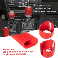 Load image into Gallery viewer, Center Gear Shift Cover,Handbrake Cover and Drive Mode Shift Cover Decoration Kit for Jeep Wrangler JL and Jeep Gladiator 2018-2021 Interior Accessories(Red)
