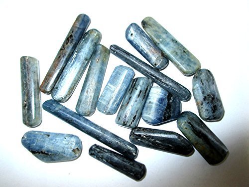 Blue Kyanite Tumbled Stone 100 Grams Attractive Genuine A Grade Approx.75