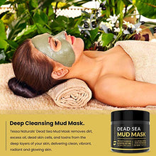 Load image into Gallery viewer, Dead Sea Mud Mask - Enhanced with Collagen - Reduces Blackheads, Pores, Acne, Oily Skin - Visibly Healthier Face &amp; Body Complexion - All Natural Anti-Aging Formula for Women &amp; Men
