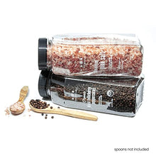 Load image into Gallery viewer, The Spice Lab Pink Himalayan Salt Coarse 2.2 Pound Tub &amp; USDA Organic Tellicherry Peppercorns 18oz Tub - Combo Salt and Pepper Gift Pack - Pink Himalayan Salt for Grinder - Peppercorns for Grinder
