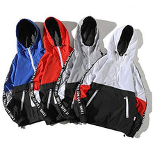 Load image into Gallery viewer, haoricu Men&#39;s Hooded Sweatshirt Autumn Loose Hoodie Plus Size Jacket Men&#39;s Football Basketball Sports Jacket Red
