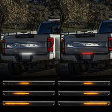 Load image into Gallery viewer, GemPro LED Tailgate Light Bar, Red Brake, DRL Whtie DRL&amp; Amber Sequential Turn Signal Truck Light Bar, Rear Bumper Marker Lights, Compatible with 2017-2020 Super Duty Ford F-Series F-250 F350
