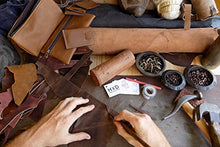 Load image into Gallery viewer, Hide &amp; Drink, Men's Two Row Stitch Leather Belt Handmade :: Bourbon Brown (Size 42)
